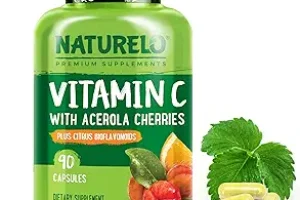 NATURELO Vitamin C with Organic Acerola Cherry Extract and Citrus Bioflavonoids