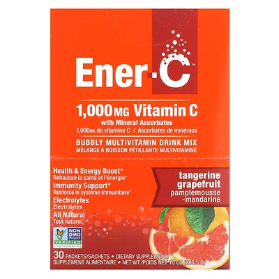 Ener-C 1,000 mg Vitamin C Multivitamin Drink Mix in Tangerine Grapefruit flavor