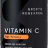 Sports Research Vitamin C 1000mg - Non-GMO Project Verified Ascorbic Acid Vitamin C Supplement...