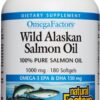 Natural Factors, Wild Alaskan Salmon Oil Provides Omega-3, EPA, DHA & Vitamin D, Supports Brain...