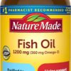 Nature Made Fish Oil 1200 mg Softgels, Fish Oil Supplements, Omega 3 Fish Oil for Healthy Heart...