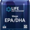 Life Extension Mega EPA/DHA, Omega-3 Fatty acids, Heart & Brain Health, Non-GMO, Gluten-Free,...