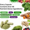 Paradise Herbs Earth’s Blend Women’s Once Daily Multivitamin with Iron, 48 Organic Superfoods, Probiotics, Antioxidants, Vitamins A, B12, C, D, K2, 120 Capsules