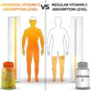 Liposomal Vitamin C Capsules – 1500mg – Made with Organic Acerola Cherries & Camu Camu, High…