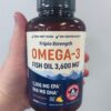 Triple Strength Omega 3 Fish Oil 3600 mg | EPA & DHA | Over 2100mg Omega-3 Fatty Acids | 1300mg…