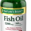 Nature's Bounty Fish Oil, Supports Heart Health, 1200 Mg, 360 Mg Omega-3, Rapid Release...