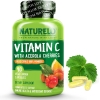 NATURELO Vitamin C with Organic Acerola Cherry Extract and Citrus Bioflavonoids - Vegan...