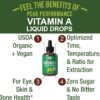 USDA Organic Vitamin A Liquid Drops Supplement. Vegan High Bioavailability For Eye, Skin, and Bone Health. For Adults, Men, Women, Kids. Organic Vit A Oil Retinyl Palmitate. Gluten Free, Zero Sugar