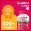 SmartyPants Organic Women’s Multivitamin Gummies: Biotin, Probiotics, Methylfolate, Omega 3 (ALA), Vitamin D3, C, Vitamin B12, B6, A, K & Zinc, Inositol, Gluten Free, 120 Count (30 Day Supply)