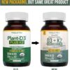 Organic Plant D3 + K2 | 5000 iu D3 + 120 mcg K2 as All-Trans MK7 from MenaQ7 – 100% Whole Food, Raw & Vegan | Enhanced Digestion with Prebiotic & Superfood Complex  D3 from Organic Algae (60 Count)