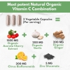 Natural Vitamin C from Organic Acerola Cherry – High Absorption – with Garlic Ginger & Citrus…