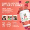 MaryRuth Organics Kids Vitamins | USDA Organic | Multivitamin Gummies + Postbiotics for Ages 4+ | Lactobacillus Rhamnosus | Vegan | Non-GMO | 60 Count