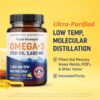 Triple Strength Omega 3 Fish Oil 3600 mg | EPA & DHA | Over 2100mg Omega-3 Fatty Acids | 1300mg…