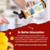 Barlean’s Mango Peach Omega 3 Fish Oil Liquid Supplement with Vitamin D, 1080mg EPA & DHA Fatty…