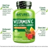 NATURELO Vitamin C with Organic Acerola Cherry Extract and Citrus Bioflavonoids – Vegan…