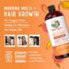 MaryRuth Organics Liquid Multivitamin + Lustriva Hair Growth for Women| Biotin 10000mcg | Vitamin B & D | Clinically Tested for Thicker Hair, Wrinkles, Fine Lines, Skin Care | Ages 18+ | 30 Fl Oz