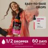 USDA Organic Vitamin B-Complex B5 Pantothenic Acid | B12 Methylcobalamin | B1 Thiamine | B6 Pyridoxine | B7 Biotin | B9 Folic | B3 Niacinamide – B Complex Liquid Drops, Made in USA Supplement, 2fl oz
