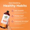 MaryRuth Organics Liquid Multivitamin + Lustriva Hair Growth for Women| Biotin 10000mcg | Vitamin B & D | Clinically Tested for Thicker Hair, Wrinkles, Fine Lines, Skin Care | Ages 18+ | 30 Fl Oz