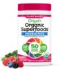 Orgain Organic Greens Powder + 50 Superfoods, Berry - 1 Billion Probiotics for Digestive Health,...