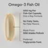 Sports Research Triple Strength Omega 3 Fish Oil Supplement – EPA & DHA Fatty Acids from Wild…