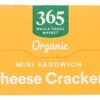 365 by Whole Foods Market, Organic Mini Cheese Sandwich Crackers 8 Count, 1 Ounce