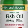 Nature's Bounty Fish Oil, Supports Heart Health, 2400mg, Coated Softgels, 90 Ct.