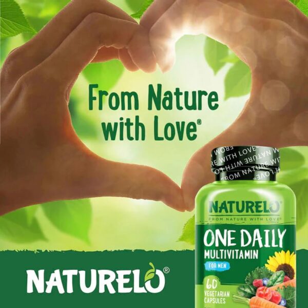 NATURELO Mens Multivitamins – One Daily Multivitamin for Men with Vitamins, Minerals & Organic…