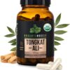 Organic Muscle Tongkat Ali for Men, 500mg - Pure & Potent USDA Eurycoma Longifolia Root...