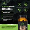 Organic Muscle Tongkat Ali for Men, 500mg – Pure & Potent USDA Eurycoma Longifolia Root…