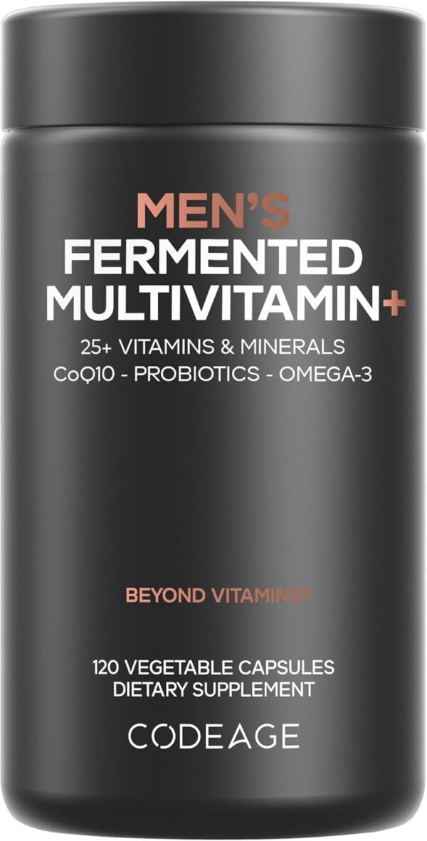 Codeage Mens Daily Multivitamin  25+ Essential Vitamins & Minerals, Organic Whole Foods,...