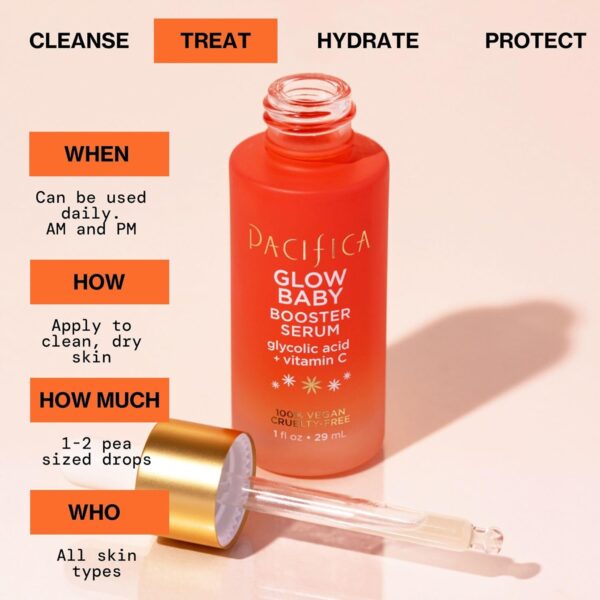 Pacifica Vitamin C Face Serum – Glow Baby Booster Facial Serum – Glycolic Acid Serum For Face -…
