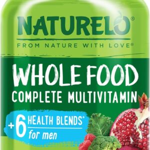 NATURELO Mens Multivitamins - Whole Food Multivitamin for Men with Vitamins, Minerals - 120...