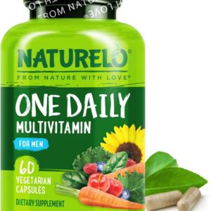 NATURELO Mens Multivitamins - One Daily Multivitamin for Men with Vitamins, Minerals & Organic...