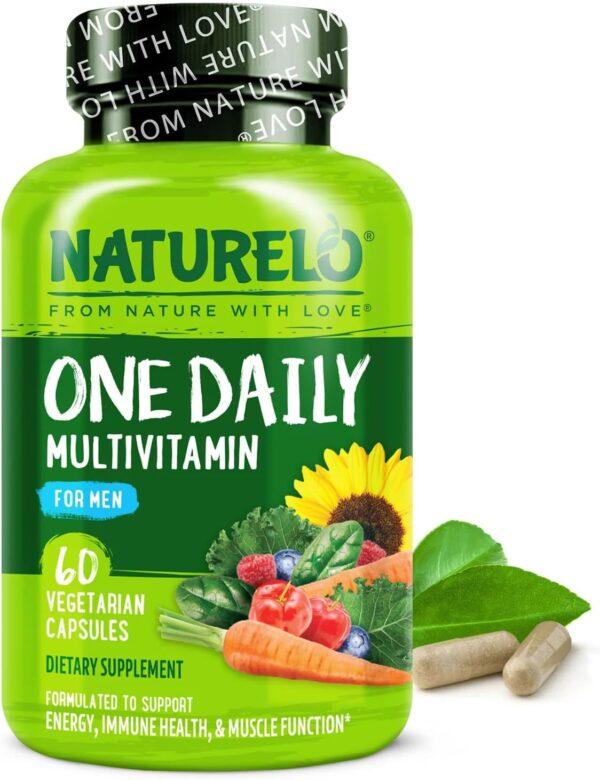 NATURELO Mens Multivitamins - One Daily Multivitamin for Men with Vitamins, Minerals & Organic...