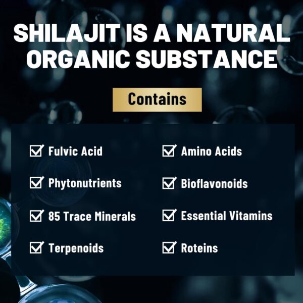 Shilajit Capsules – Premium Shilajit for Men – with Ashwagandha Ginseng and More Fulvic Acid for…