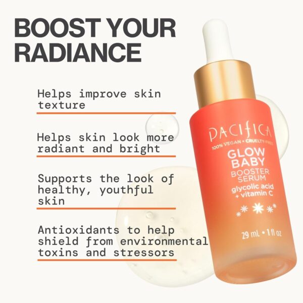 Pacifica Vitamin C Face Serum – Glow Baby Booster Facial Serum – Glycolic Acid Serum For Face -…