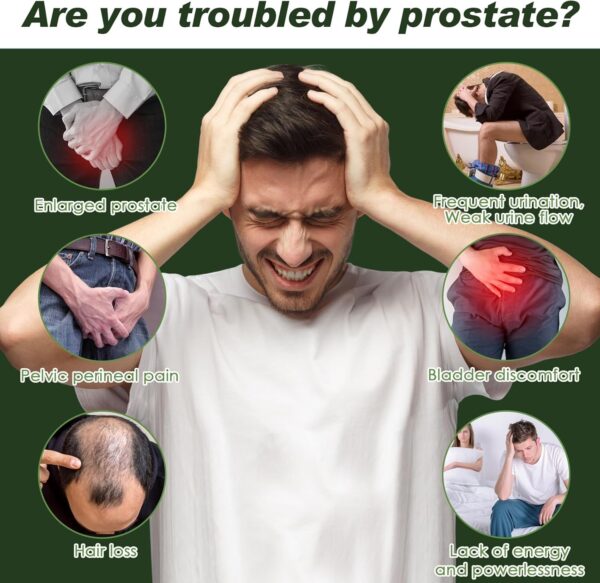 Organic Saw Palmetto – Prostate Health Supplements for Men with Ashwagandha Root, Stinging…