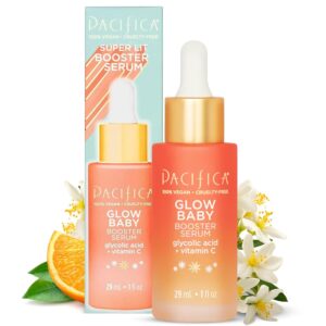 Pacifica Vitamin C Face Serum - Glow Baby Booster Facial Serum - Glycolic Acid Serum For Face -...