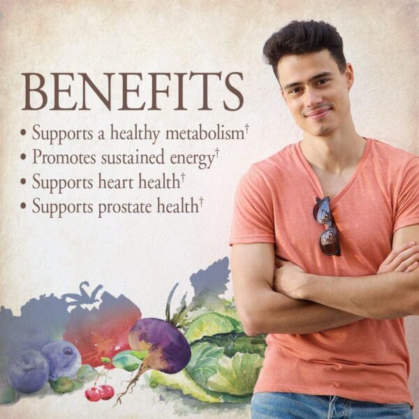 Garden of Life Organics Whole Food Multivitamin for Men, 60 Tablets, Vegan Mens Vitamins and…