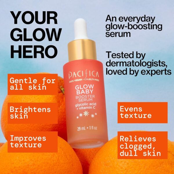Pacifica Vitamin C Face Serum – Glow Baby Booster Facial Serum – Glycolic Acid Serum For Face -…
