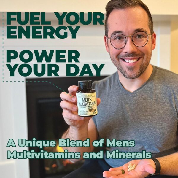Multivitamin for Men – Daily Mens Multivitamins & Multiminerals with Vitamin D, Vitamin C, B12…