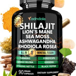 Shilajit Ultra Force 11-in-1. Pure Himalayan Organic Shilajit for Men and Women Capsules with...