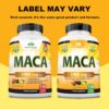 Organic Maca Root Black, Red, Yellow 1900 MG per Serving – 150 Vegan Capsules Peruvian Maca Root…