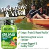 NATURELO Mens Multivitamins for Men 50+ – One Daily Multivitamin for Men with Vitamins, Minerals…